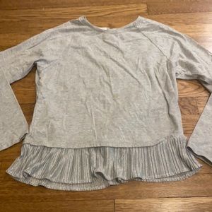 Grey Long Sleeve with Frilles